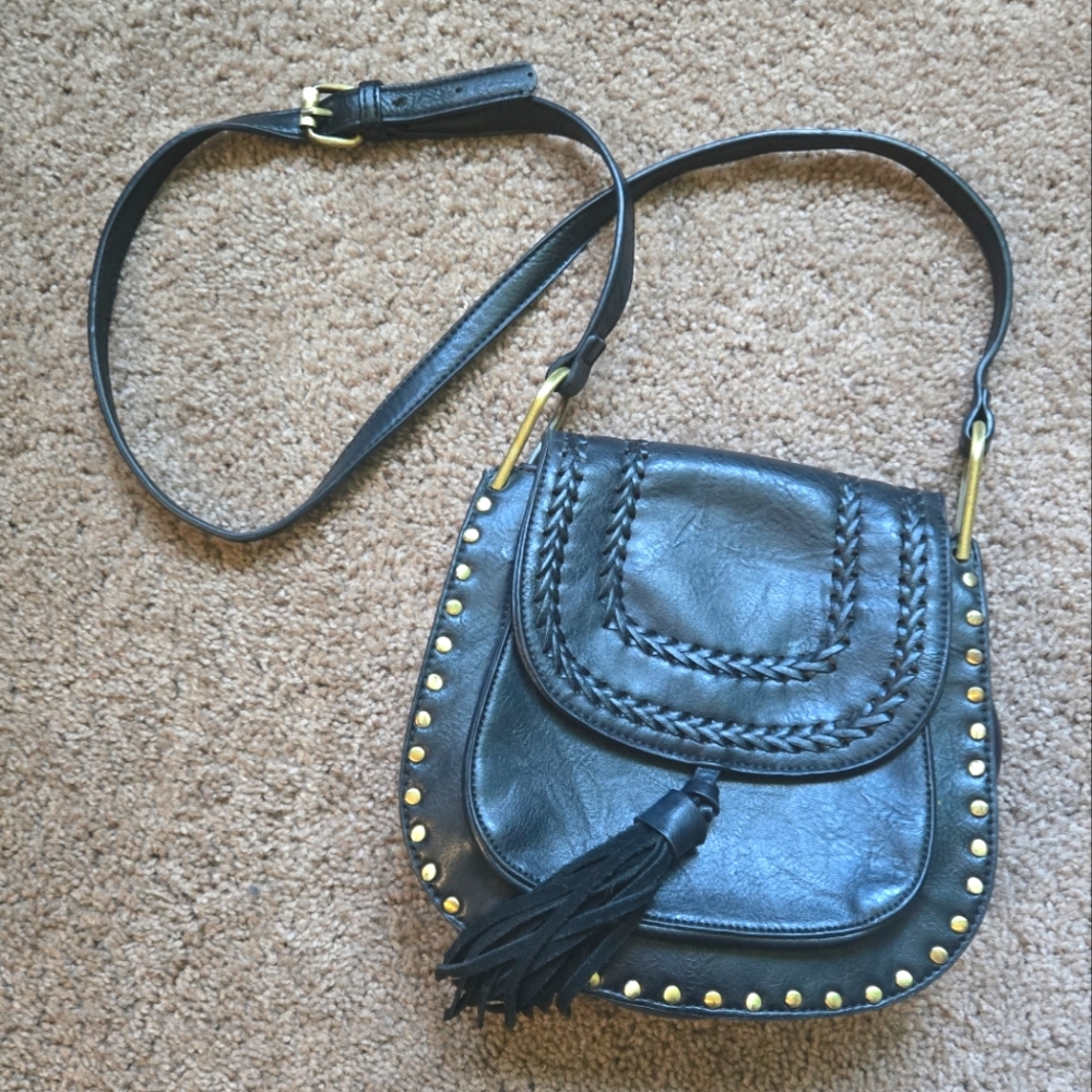 Handmade leather purse one of a kind